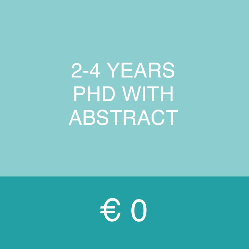 2-4 Years PhD With Abstract