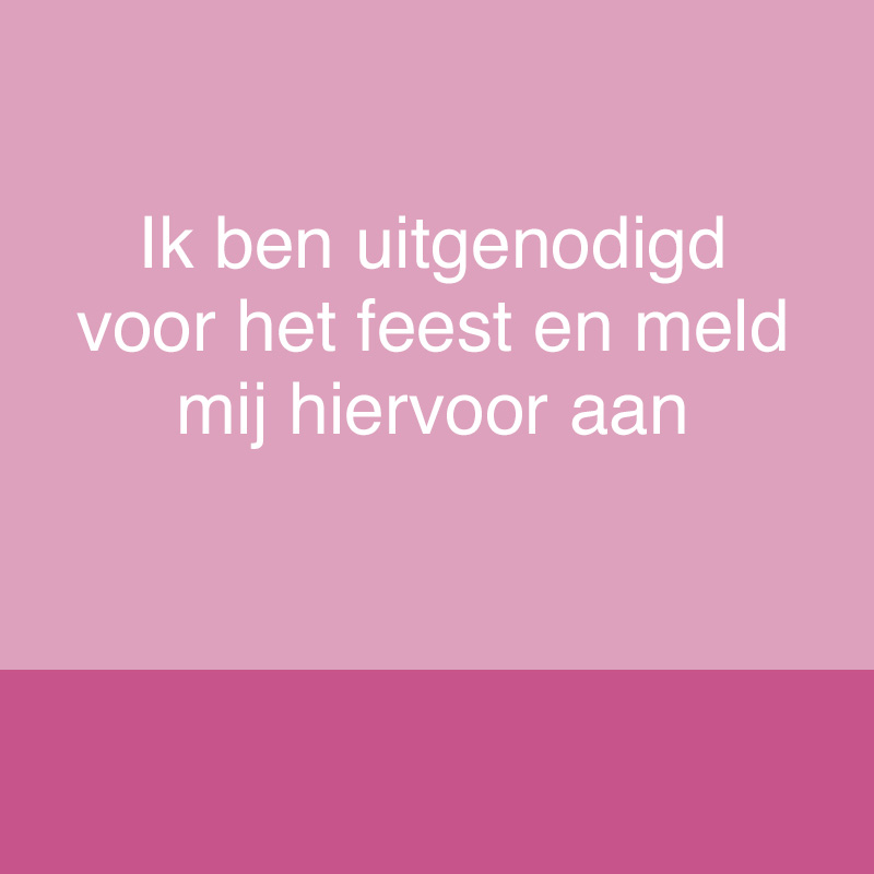 Uitnodiging Feest